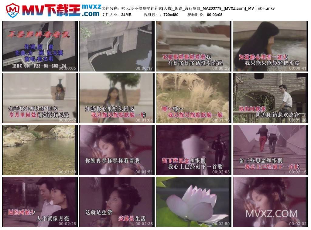 杭天琪-不要那样看着我(人物)_国语_流行歌曲_MA203779